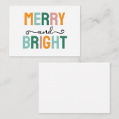 Merry Christmas Classical Unique Minimalist Plain ノートカード (正面/裏面)