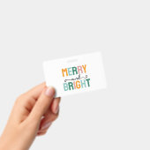 Merry Christmas Classical Unique Minimalist Plain バッジ (手持ち)