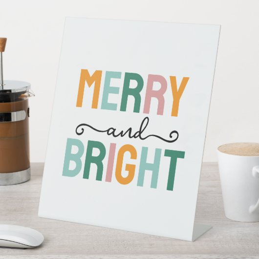 Merry Christmas Classical Unique Minimalist Plain 台座サイン (インサイチュ)