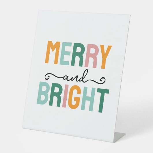 Merry Christmas Classical Unique Minimalist Plain 台座サイン (正面)