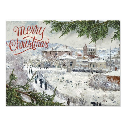 Merry Christmas. Claude Monet Photo Enlargement フォトプリント (正面)