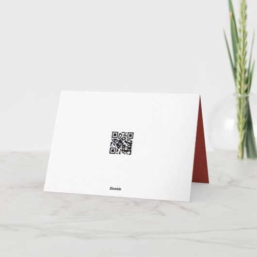 Merry Christmas Coffee On a Red Blanket シーズンカード (裏面)