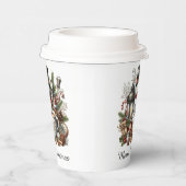 Merry Christmas coffee snowman  紙コップ (右)