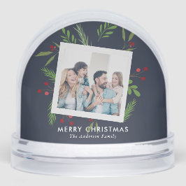 Merry Christmas Collage Custom Modern Holly