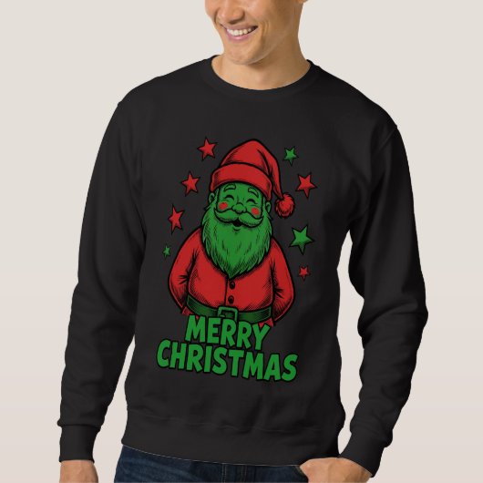 Merry Christmas Comic Holiday Tee スウェットシャツ (正面)