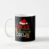 Merry Christmas Cookie Baking Crew Ginger Santa Pa コーヒーマグカップ (左)