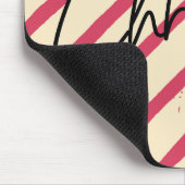 Merry Christmas Cool calligraphy letters Candy マウスパッド (コーナー)