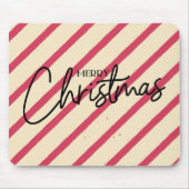 Merry Christmas Cool calligraphy letters Candy マウスパッド (正面)