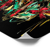 Merry Christmas Coquette Bow Xmas Tree Family Paja ポスター (角)