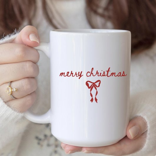 Merry Christmas Coquette Mug Gift for Her or Mom コーヒーマグカップ