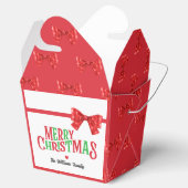 Merry Christmas Coquette Red Bow フェイバーボックス (オープン)