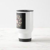 Merry Christmas – couronne de houx & Santa トラベルマグ (中央)