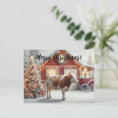 Merry Christmas Cow ポストカード (スタンド正面)
