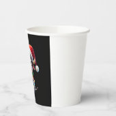 Merry Christmas Cow Santa Christmas Lights Cow Xma 紙コップ (左)