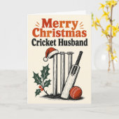 Merry Christmas Cricket Husband Card カード (黄色い花)