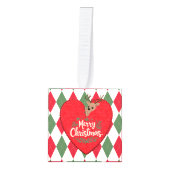 Merry Christmas Cube Ornament キューブオーナメント (正面)