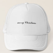 merry Christmas Custom Text Mark キャップ (正面)