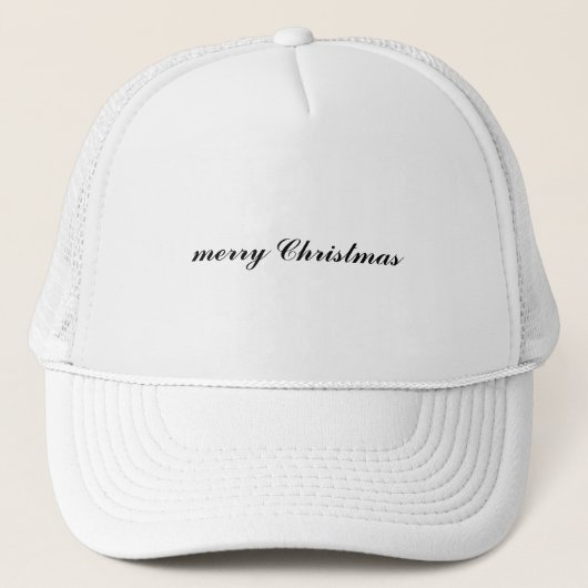 merry Christmas Custom Text Mark キャップ (正面)
