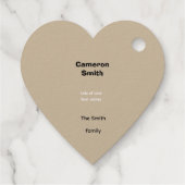 Merry Christmas Customized フェイバータグ (裏面)