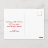 Merry Christmas Cute Cartoon Santa Claus Simple ポストカード (裏面)