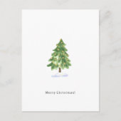 Merry Christmas Cute Christmas Tree Card ポストカード (正面)