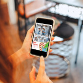 Merry Christmas Cute Cookie Photo Collage シーズンカード