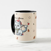 Merry Christmas | Cute Dog Christmas Mug マグカップ (正面左)