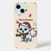 Merry Christmas | Cute Dog Holiday Phone Case Case-Mate iPhoneケース (裏面)