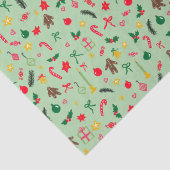 Merry Christmas Cute Doodle Whimsical Pattern  薄葉紙 (詳細)