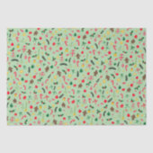 Merry Christmas Cute Doodle Whimsical Pattern  薄葉紙 (正面)