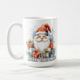 Merry Christmas Cute Little Santa Claus コーヒーマグカップ
