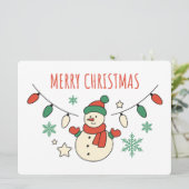 Merry Christmas, Cute Snowman, Christmas Lights (スタンド正面)