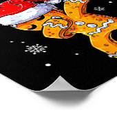 Merry Christmas Dab Gingerbread Xmas Christmas Coo ポスター (角)