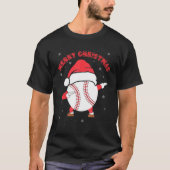 Merry Christmas Dabbing Baseball with Xmas Hat   M Tシャツ (正面)
