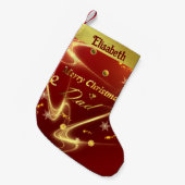 merry christmas dad stocking スモールクリスマスストッキング (正面 (吊り時))
