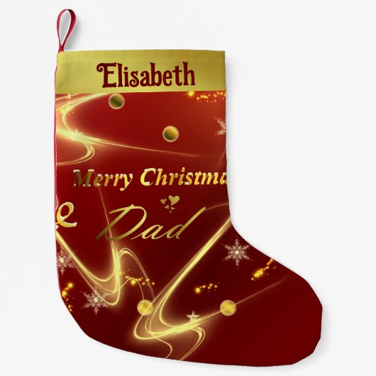 merry christmas dad stocking スモールクリスマスストッキング (正面)