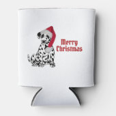 Merry Christmas Dalmatian 缶クーラー (正面)