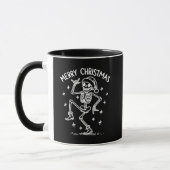 Merry Christmas Dancing Skeleton マグカップ (左)