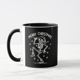 Merry Christmas Dancing Skeleton マグカップ