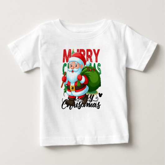 Merry Christmas Delivery ベビーTシャツ (正面)