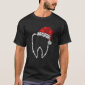 Merry Christmas Dentist Dental Tooth Teeth Santa H Tシャツ (正面)
