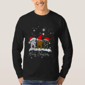 Merry Christmas Dentist Teeth Santa Hat Plaid Dent Tシャツ (正面)