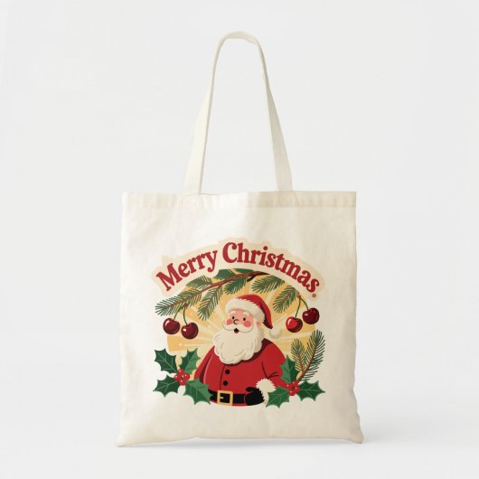Merry Christmas Design トートバッグ (正面)