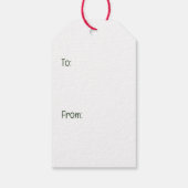 Merry Christmas Dobermann Dogs ギフトタグ (裏面)