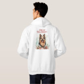 Merry Christmas Dog Cozy Winter Holiday Hoodie パーカ (裏面フル)
