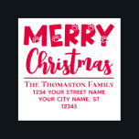 Merry Christmas, Dog Pawが#2名住所を印刷 セルフインキングスタンプ<br><div class="desc">メリークリスマスドッグポー印刷#2ネーム差出人住所デザイン=======</div>