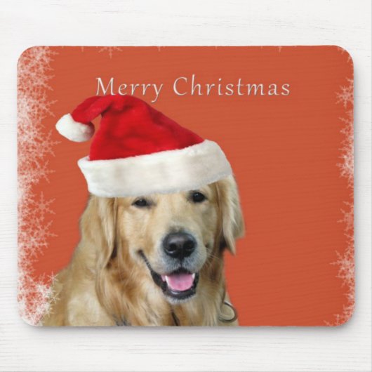 Merry Christmas Doggy マウスパッド (正面)