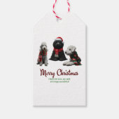 Merry Christmas Dogs ギフトタグ (正面)