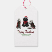 Merry Christmas Dogs ギフトタグ (裏面)