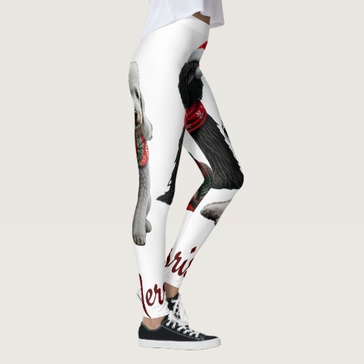 Merry Christmas Dogs レギンス (右)